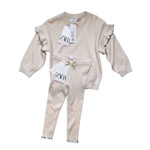 NWT Zara Matching Sweater Set 2-3T
